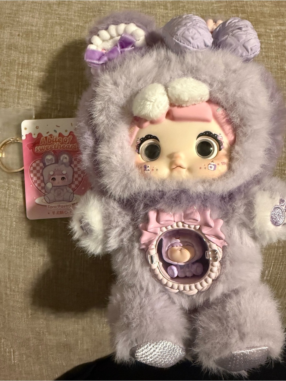 A bit of sweetheart/ Pastry Lavender Plush Doll